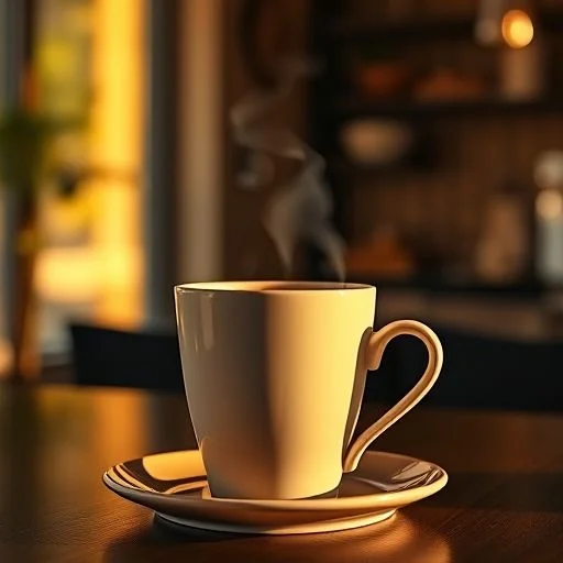 Abstract textures of dark, glossy coffee beans in a wooden scoop.